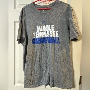 Mens Middle Tennessee Basketball Nike size L t-shirt